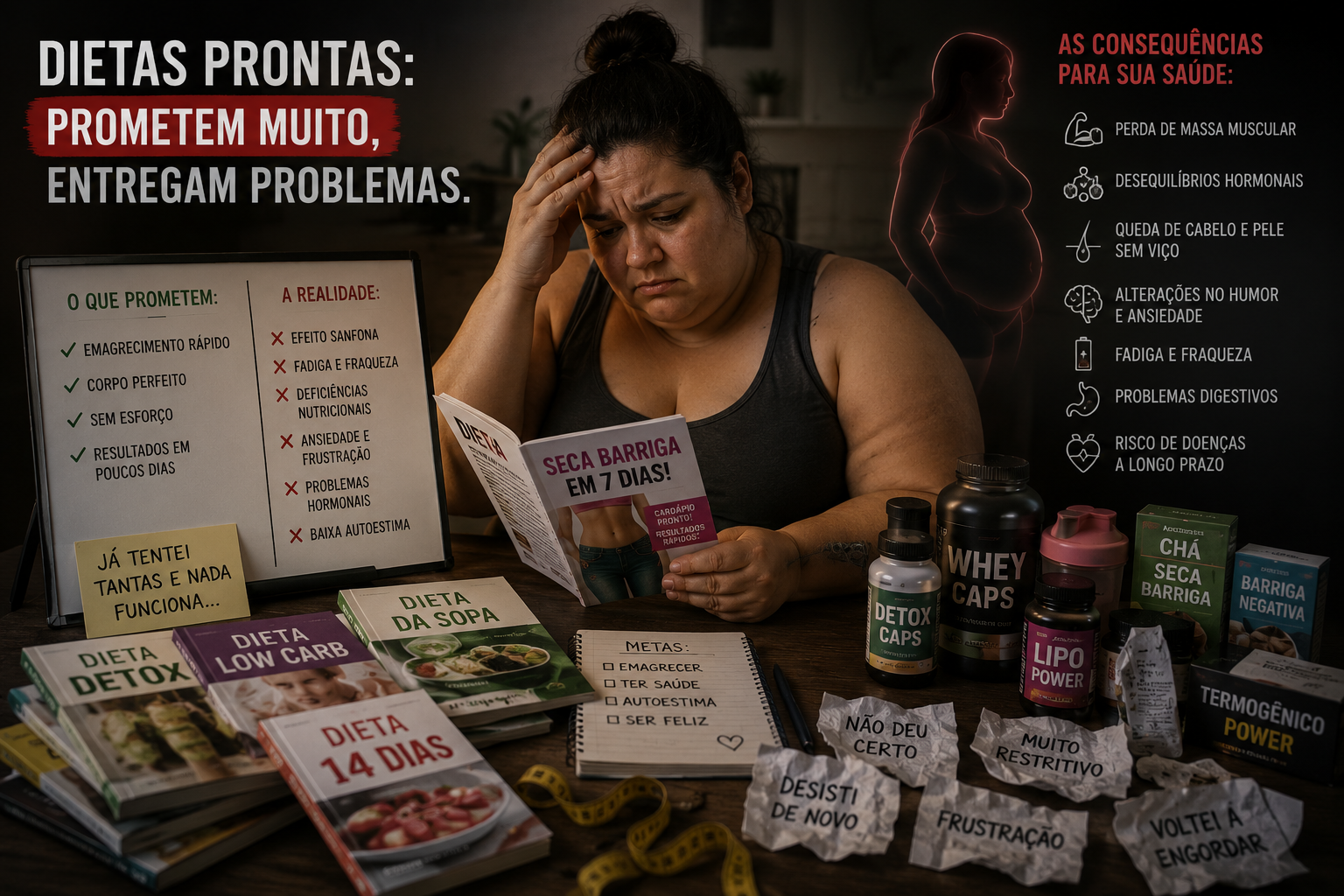 Dietas prontas: prometem muito, entregam problemas para sua saúde