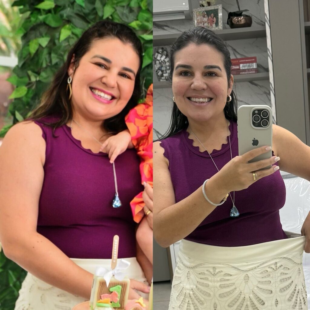 Transformação antes e depois com o Sistema Código Metabólico
